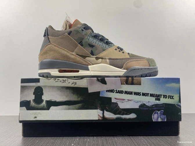 HYPE Air 3 Retro Camo Patchwork Jordan DO1830-200 0708
